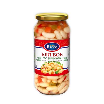 White beans with vegetables Ricoo 540 g
