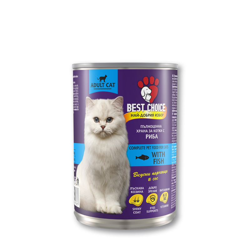 Храна за котки с риба в сос Best Choice 415 гр
