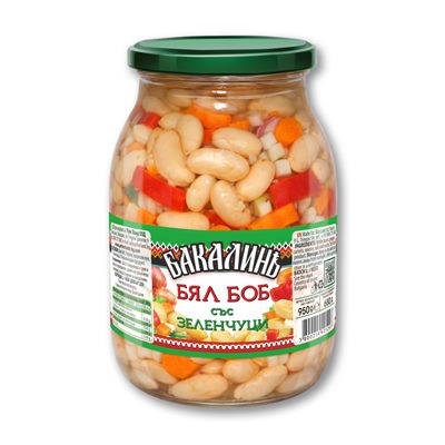 White beans with vegetables Bakalin 950 g