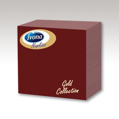 Салфетки Ivona Gold Бордо 33x33
