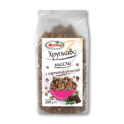 Хрупкаво мюсли с шоколад  200 гр