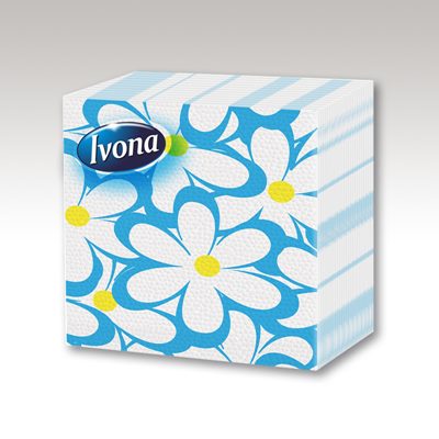 Салфетки Ivona Сини Маргаритки 33x33