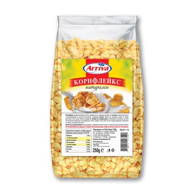 Корнфлейкс натурален Arriva 250 гр