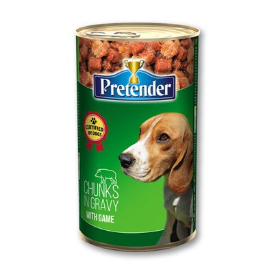 Храна за кучета с дивеч в сос Pretender 1250 гр