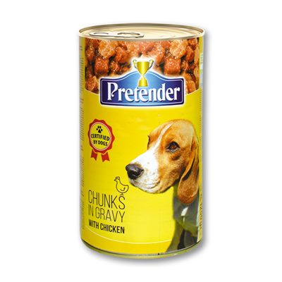 Храна за кучета с пилешко в сос Pretender 1250 гр