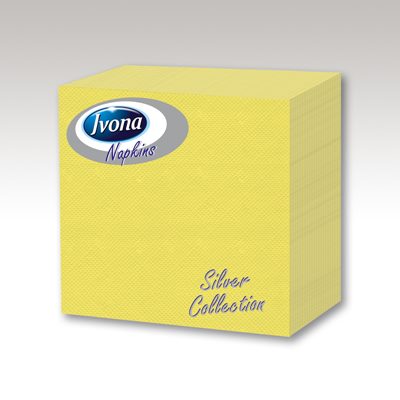 Салфетки Ivona Silver жълти 33x33