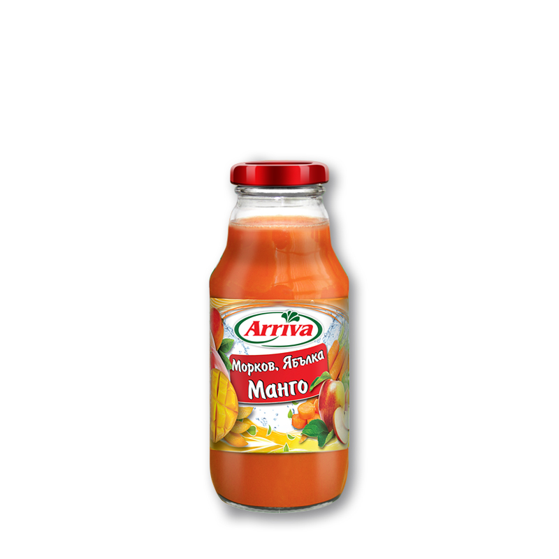 Carrot, Apple and Mango Juice Arriva 330 ml