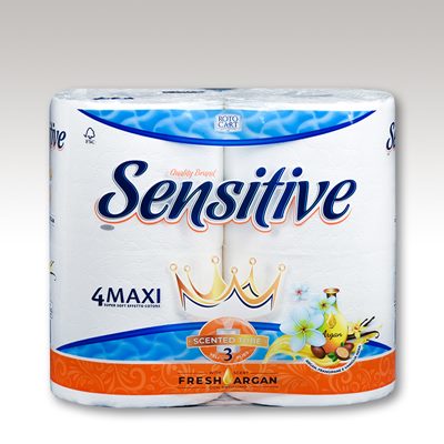 Тоалетна хартия Sensitive Fresh Argan 640 гр