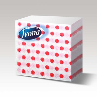 Салфетки Ivona Червени Точки 33x33